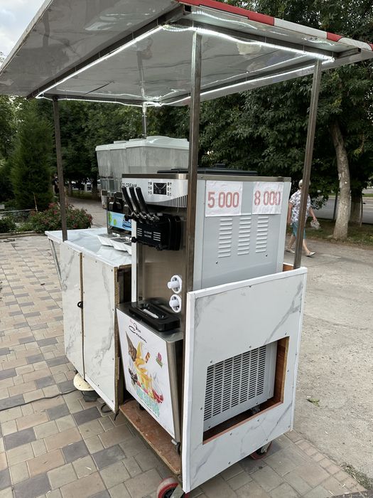 Tayyor biznes sotiladi Muzqaymoq aparati, suv aparati va aravachasi