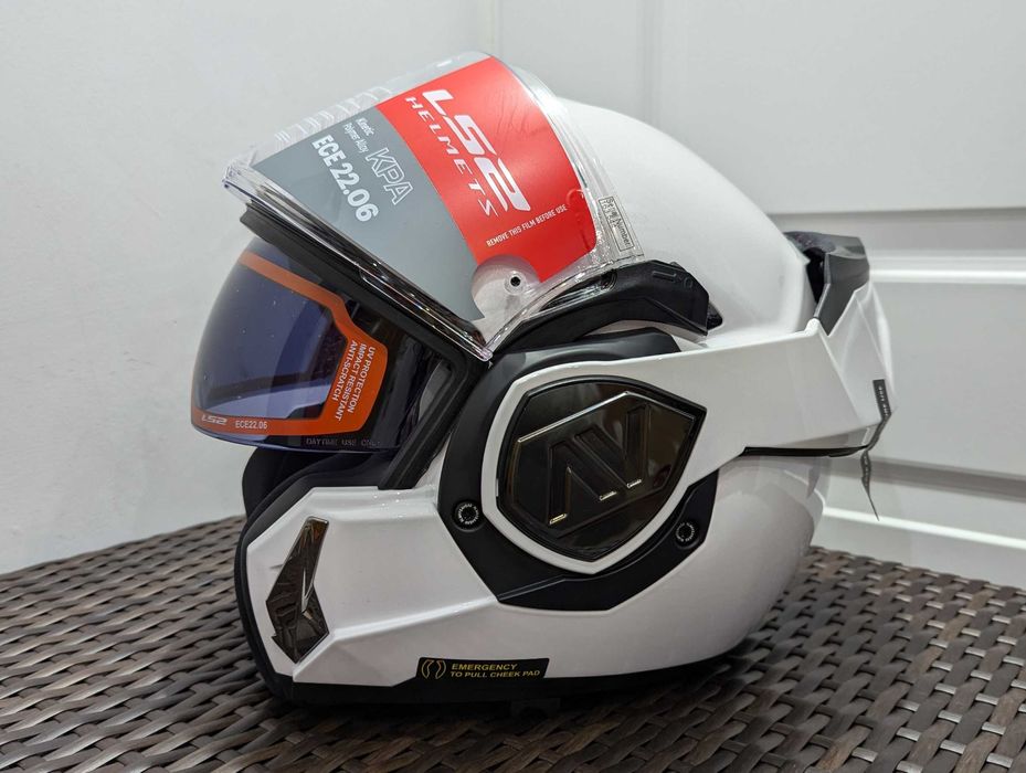 Casca moto LS2 Advant, marime S - flip-back, ochelari