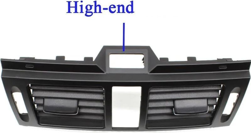 Преден централен въздуховод, Mercedes, W204, С Навигация, Черен