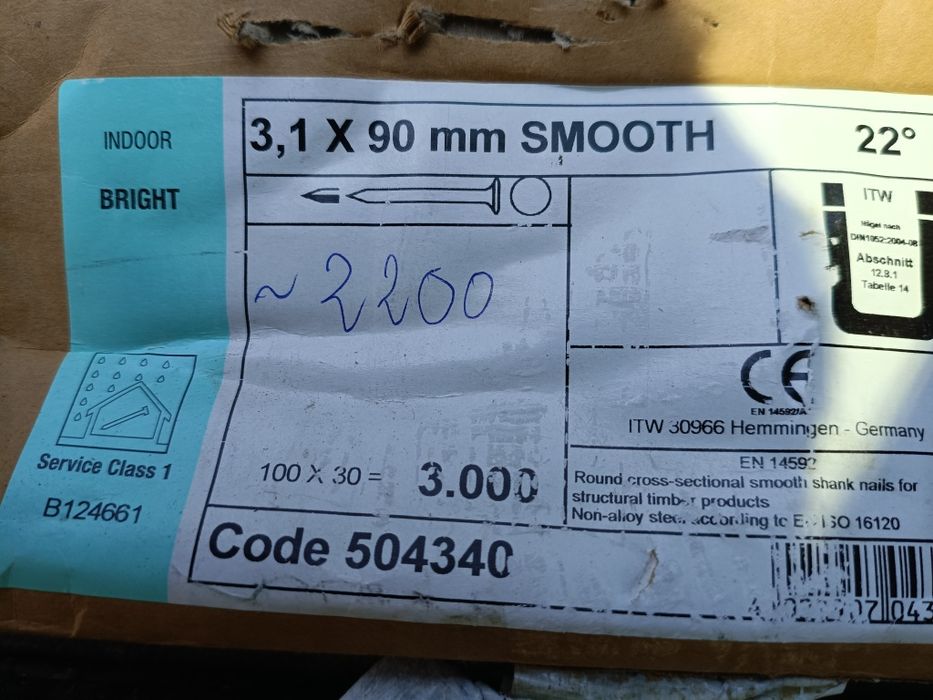 Pistol pneumatic pt. CUIE, profesional PREBENA 7XR-RK90 +cuie 6500 buc