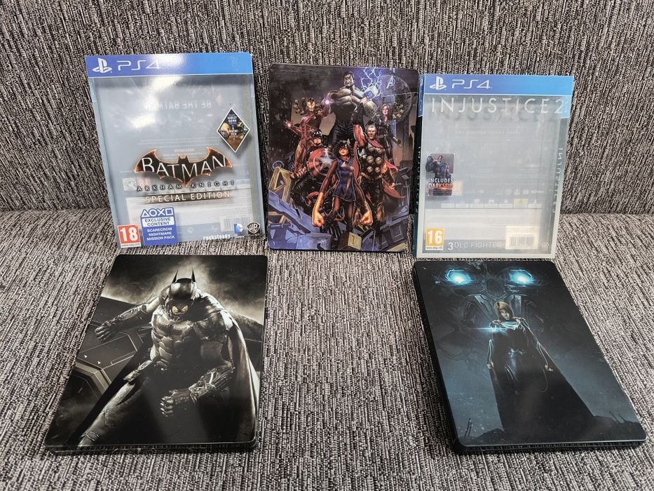 Batman Arkham Knight, Injustice 2, Marvel Avengers special edition PS4