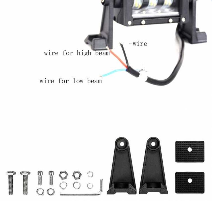 9D 27 СМ 120W Off-Road LED BAR с лупи Hi/Lo Къси и Дълги Светлини