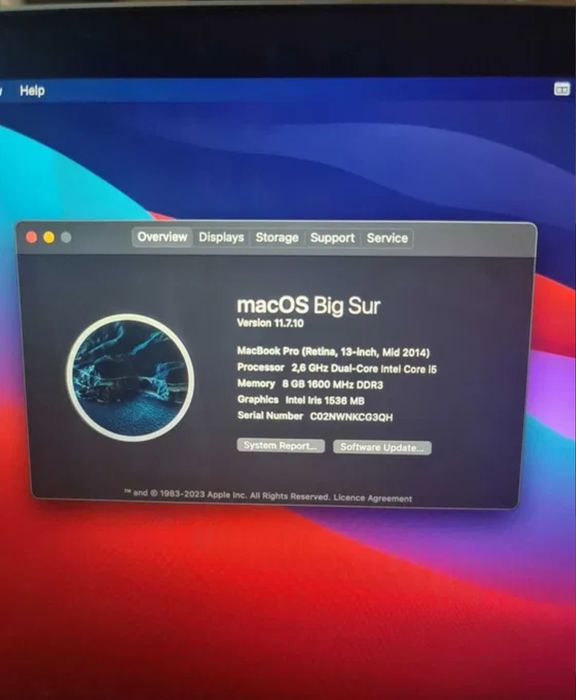 Apple Mac Pro Ecran 13 inch, specificatii :
Procesor 2,8 GHz, Dual Co