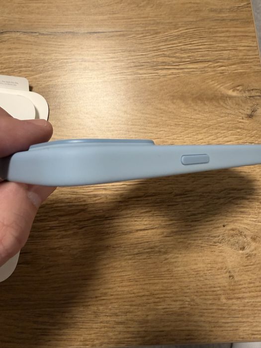 Husa originala Apple iPhone 15 Pro Silicon Case Light Blue – MagSafe