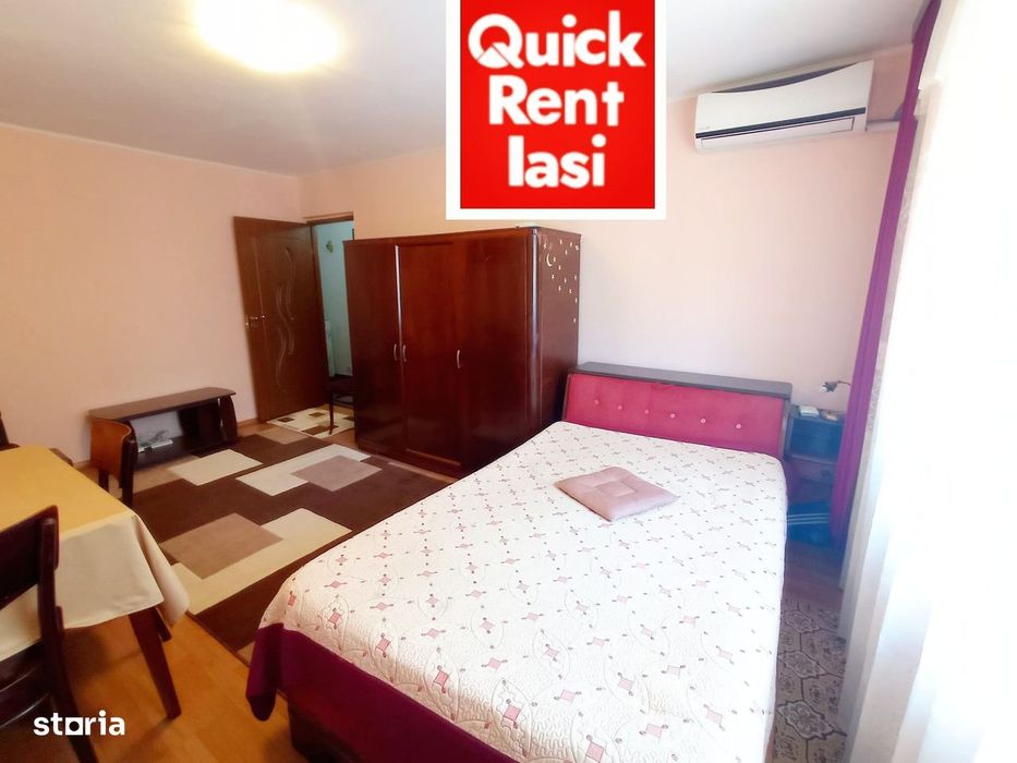 Central Apartament 1Camera Pentru 1-2Fete UMF/UAIC/ASACHI 350eur