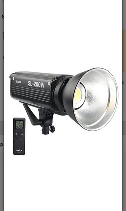Vând lampa studio Godox SL200W