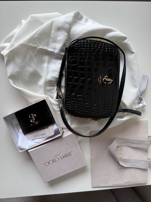 Оригинални чанта и картхолдър на Jimmy Choo