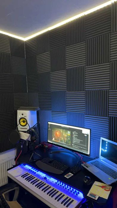 Залепващи Акустични Панели за шумоизолация и звукоизолация, 12 броя