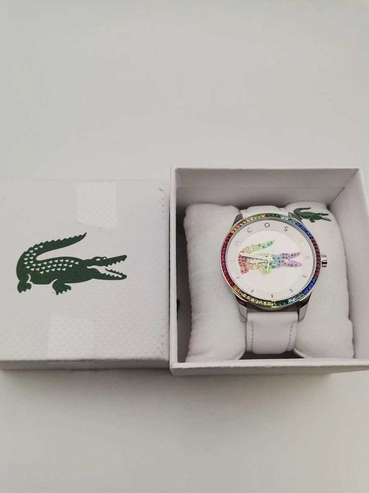 Дамски Часовник LACOSTE Victoria с бяла каишка НОВ