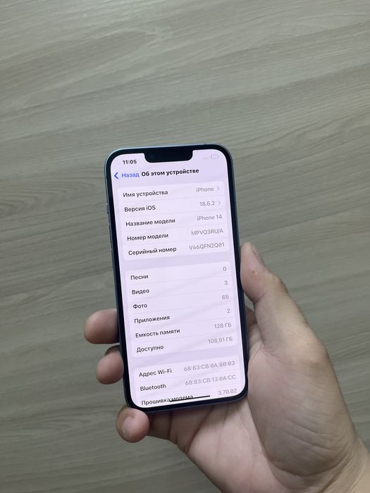 Айфон 14 память 128гб