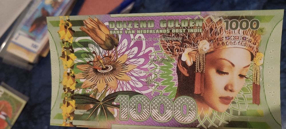 Lot 4 bancnote guldeni indiile de est olandeze