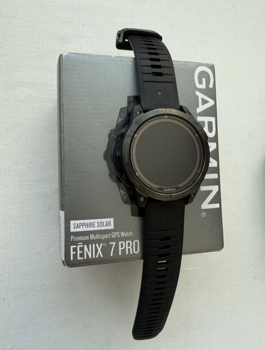 Garmin Fenix 7 Pro Sapphire Solar / титановый корпус / фонарик / GPS