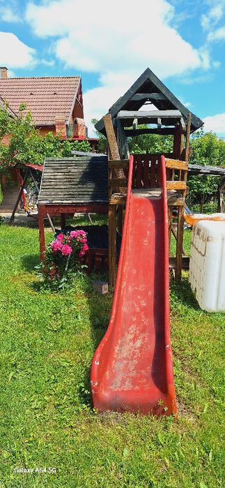 Ansamblu joaca copii exterior, lemn