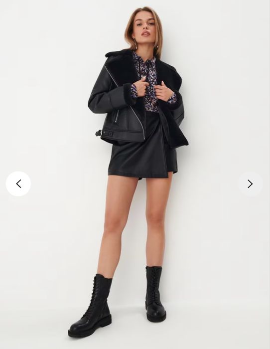 Geaca cu guler de blana Mohito