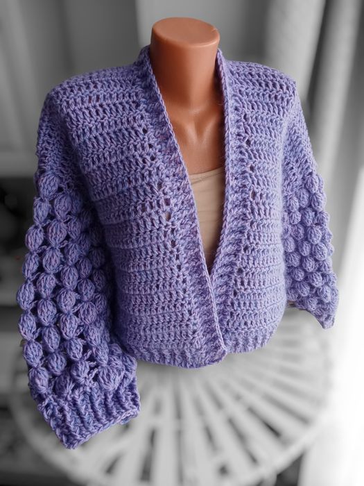 Cardigan violet mărimea S