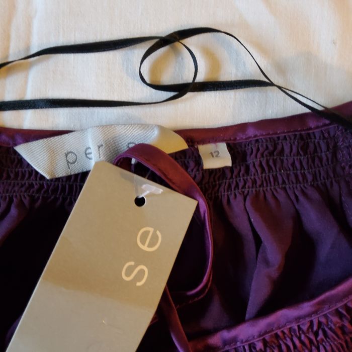 Bluza mov office satinata masura M / 38-40, Noua cu eticheta