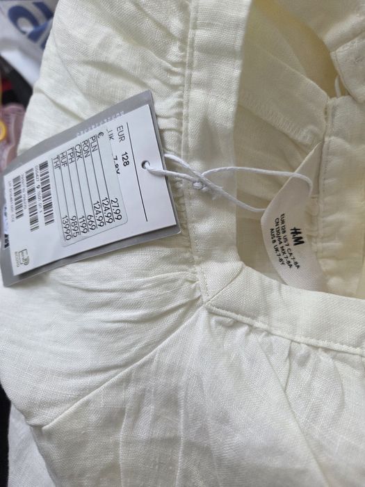 Rochie copii H&M mar 128, 100% in, noua cu eticheta