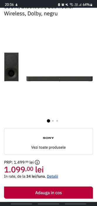 Soundbar sony s400