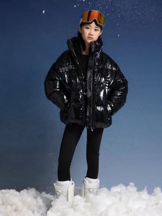 Пуховик оверсайз для девочки