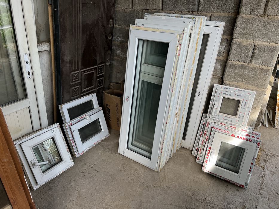 Б/У пластиковые окна,акфа терезелер;