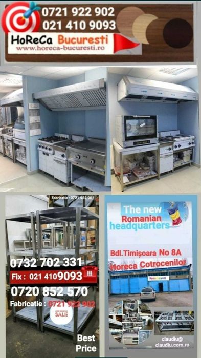 HOTA Inox Perete Centru/ FABRICA Horeca Bucuresti / HOTA Inox Cubica