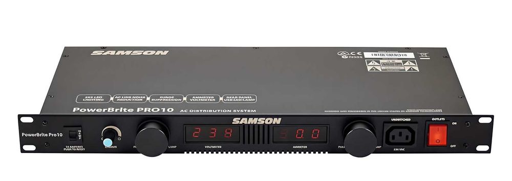 Филтър за мрежов ток и разпределител Samson PowerBrite Pro10