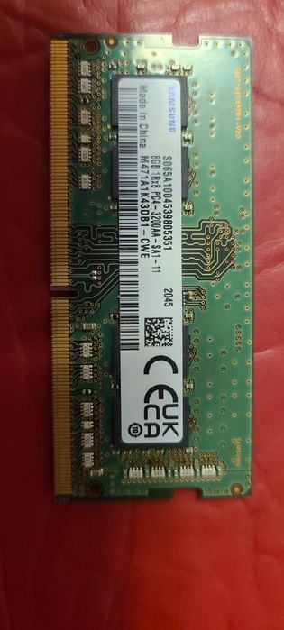 Set 16GB (2x8GB) RAM Laptop DDR4 3200MHz Samsung / Lenovo