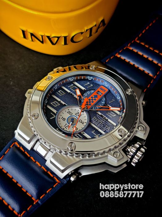 INVICTA Racing Downforce silver/blue 56 mm, Инвикта нов ръчен часовник