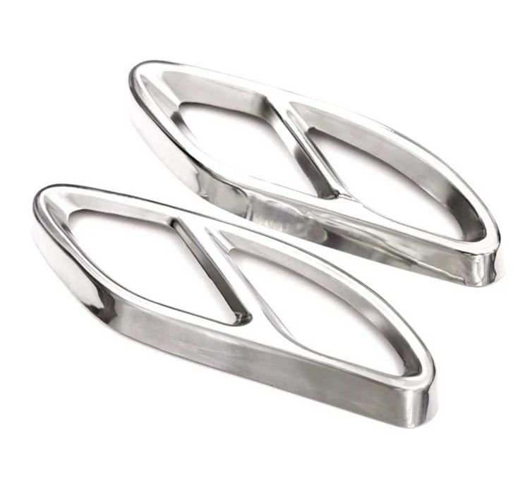 AMG стил накрайници за Мерцедес Mercedes черни и хром