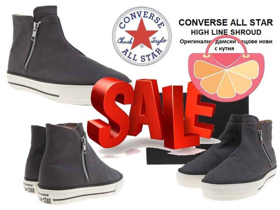 %ПРОМО% CONVERSE ALL STAR № 39/40 – Дамски кецове "HIGH LINE TOPS" нов