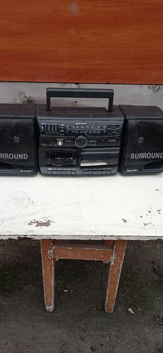 Двухкассетный магнитофон,Шарп