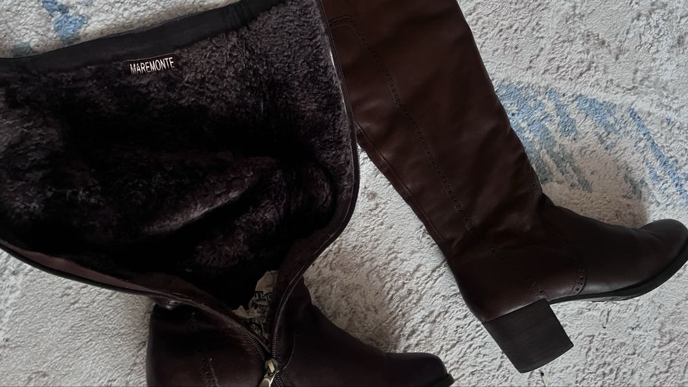 Сапоги зимние,натуральная кожа