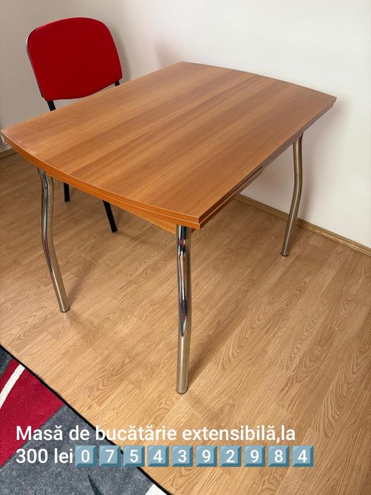 Comodă masă cu scaune noptiere măsuță