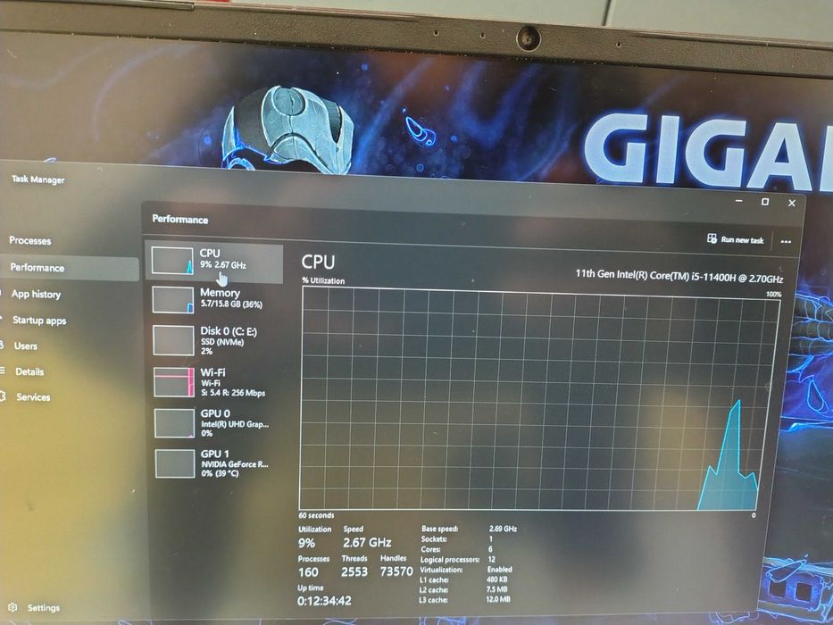 laptop gigabyte g5 kc