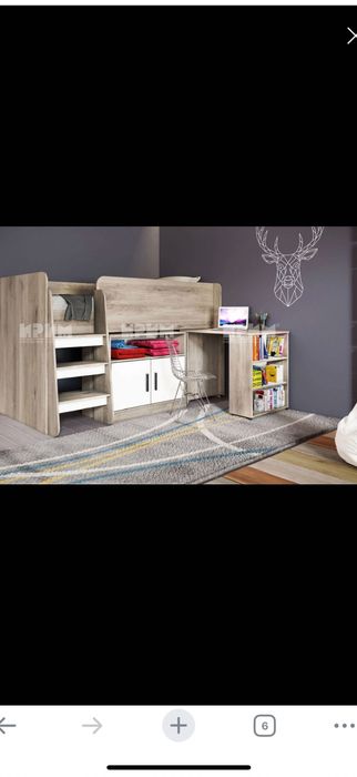 Детско легло с шкаф и бюро