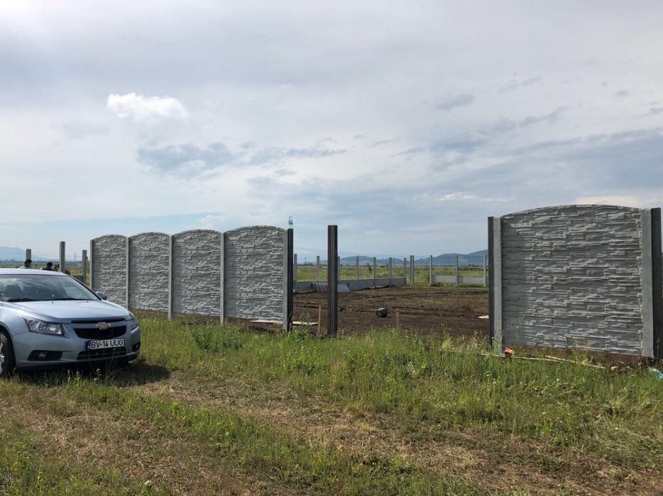 Gard beton placa si stalp