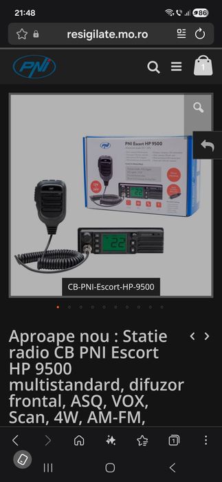 Statie radio cb pni escort hp 9500