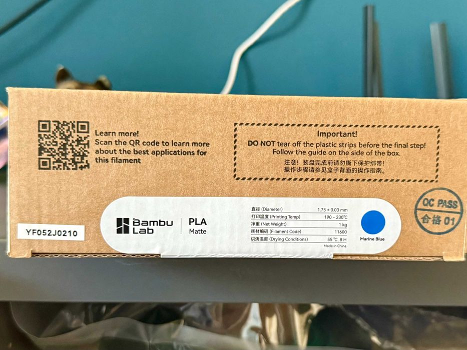 Filament PLA BambuLab Matte