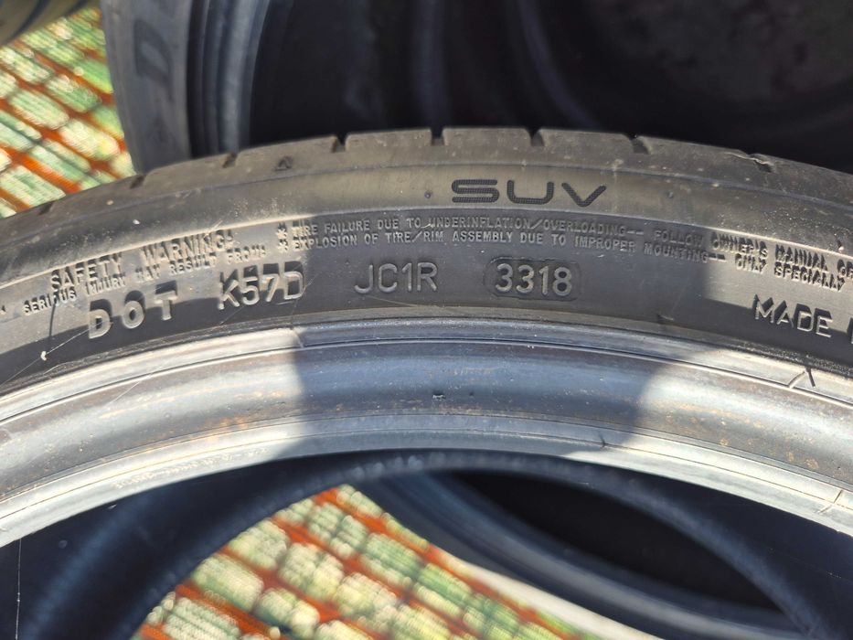 4 Anvelope de VARA - 295/35/21 107Y XL - DUNLOP SP Sport Maxx - Stare  F BUNA - DOT 2018 !