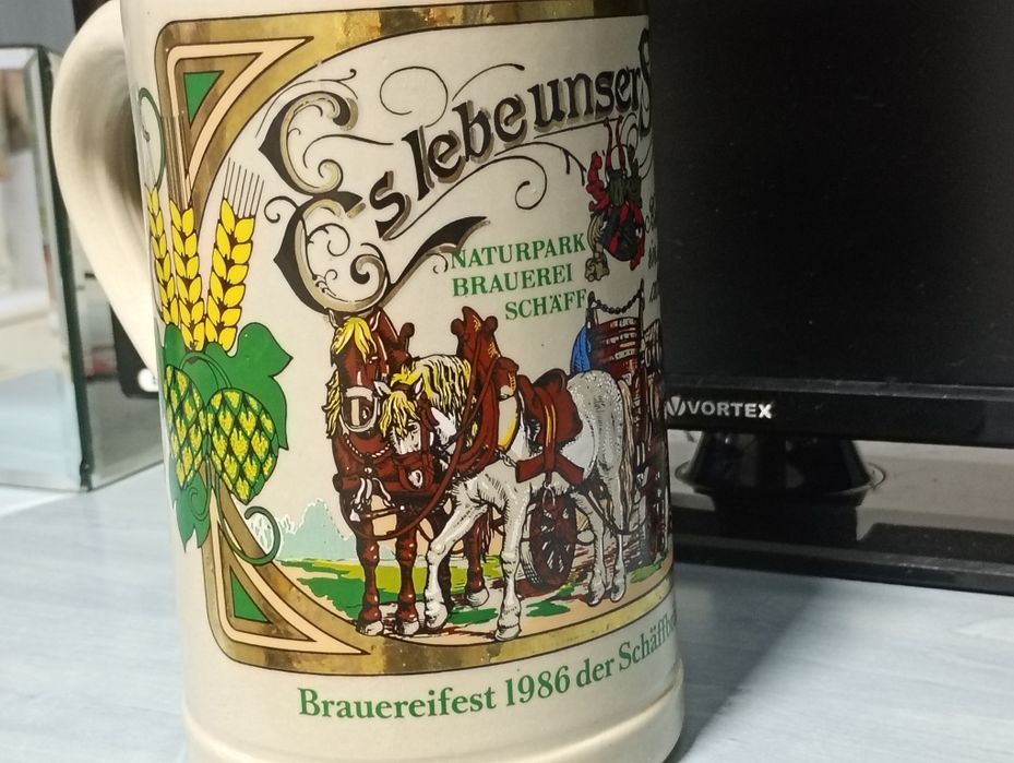 Halba de colecție vintage de la festivalul de bere din 1986 din regiunea Bavaria - 1 L