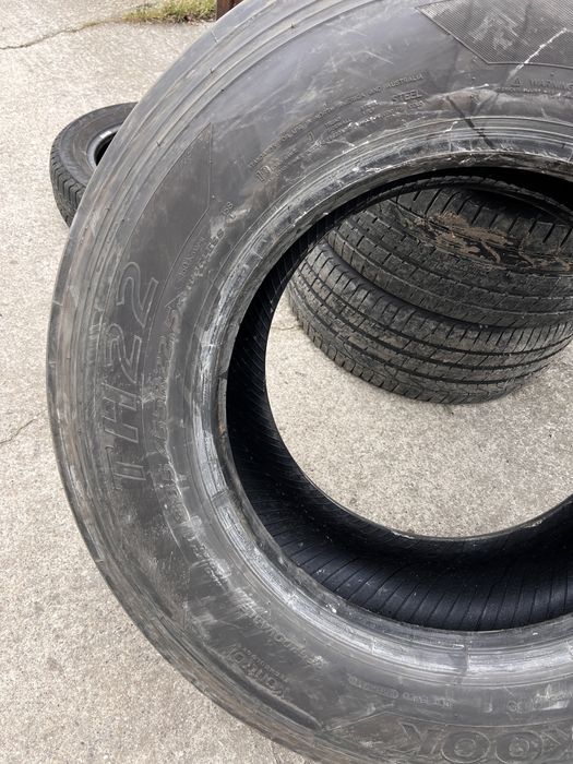 2 anvelope camion 385/55/22.5 , Hankook , 13.5 mm !