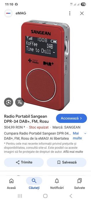 Radiouri Sangean portabile