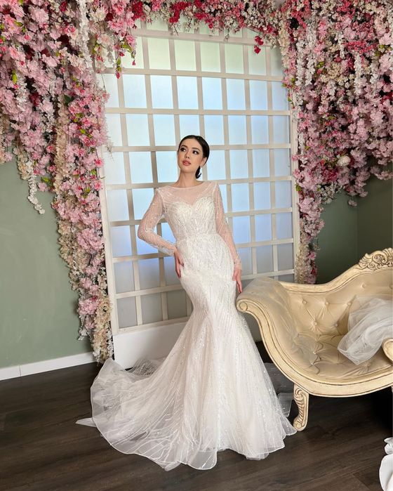 Свадебное платье рыбка