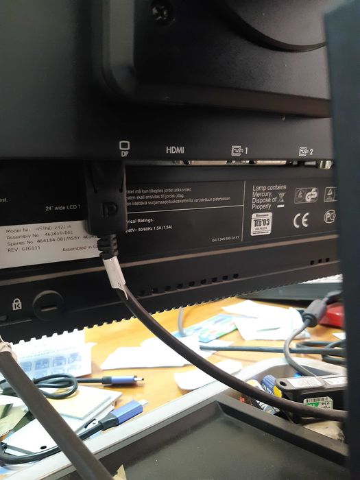 Monitor LED HP LP2475w, 1920 x 1200,  60 Hz, stare buna