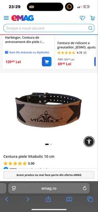 Centura sala Vitabolic L