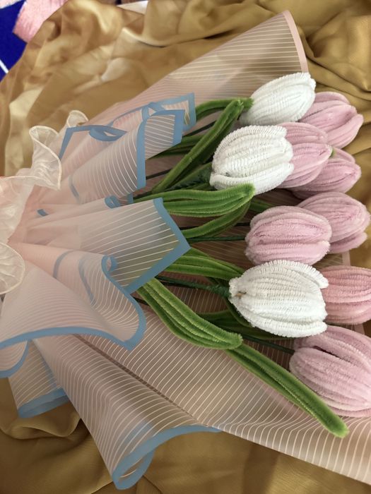 Букет из синельной проволки