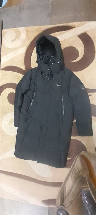 Пуховик удленённый,новый.