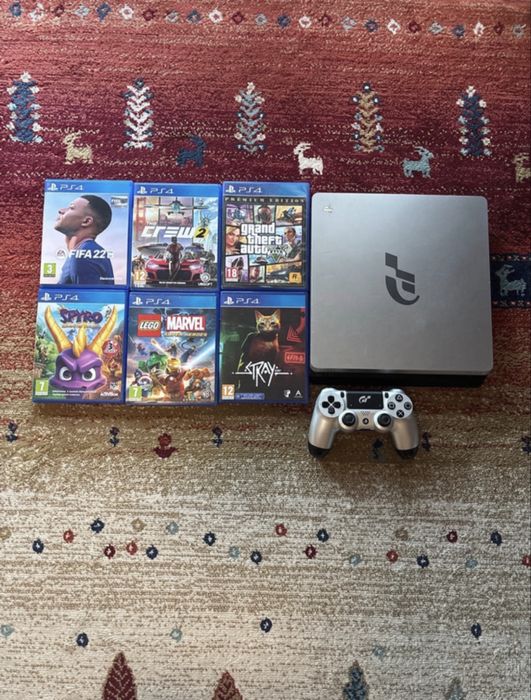 PlayStation 4 Slim 1TB - Ediție Limitată Gran Turismo Sport + 6 Jocuri