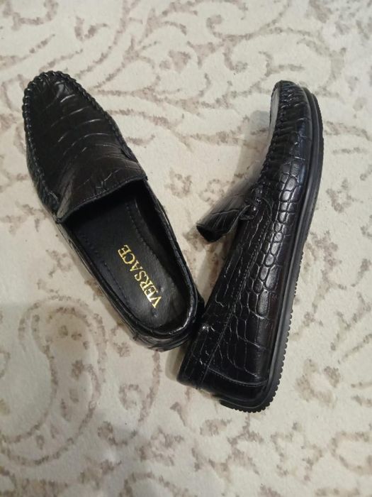Туфли-лоферы кожаные