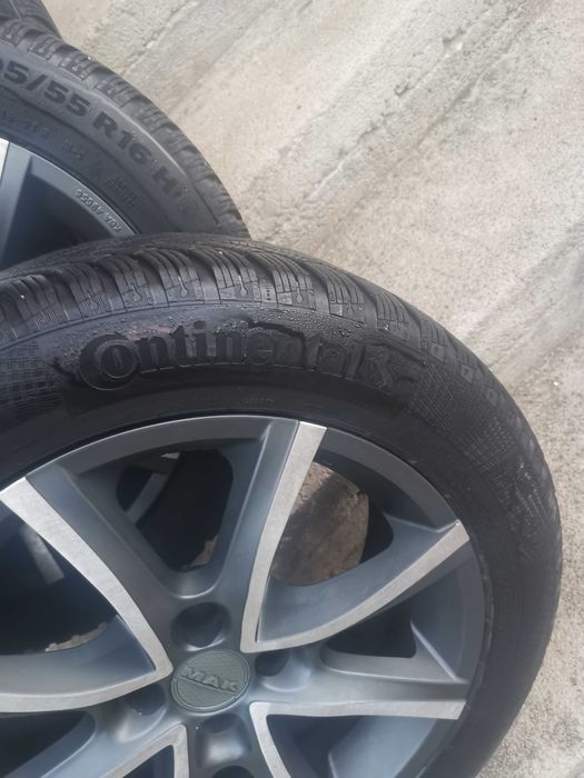 Jante aliaj MAK Milano 4x100 R16" cu anvelope premium iarna 205x55xR16